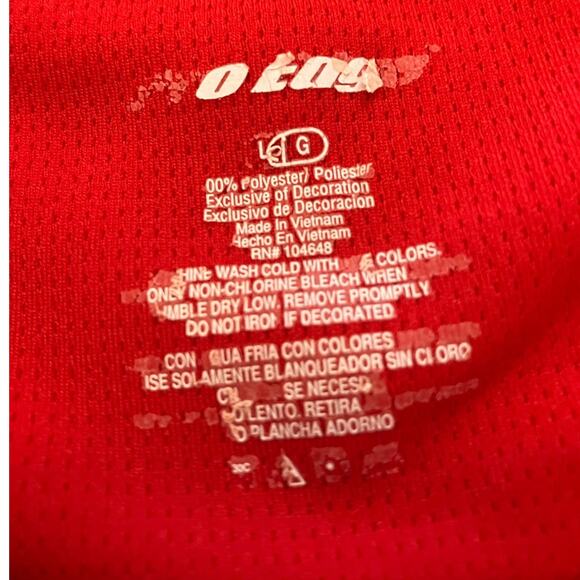 ProEdge by Knights Apparel Men's Red Ohio State University Buckeyes Polo SZ L - Picture 6 of 8